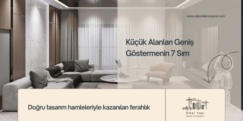 Küçük Alanları Geniş Göstermenin 7 Sırrı: İç Mimari İpuçları